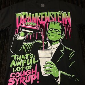 Awful lot of cough syrup shirt, Size Medium